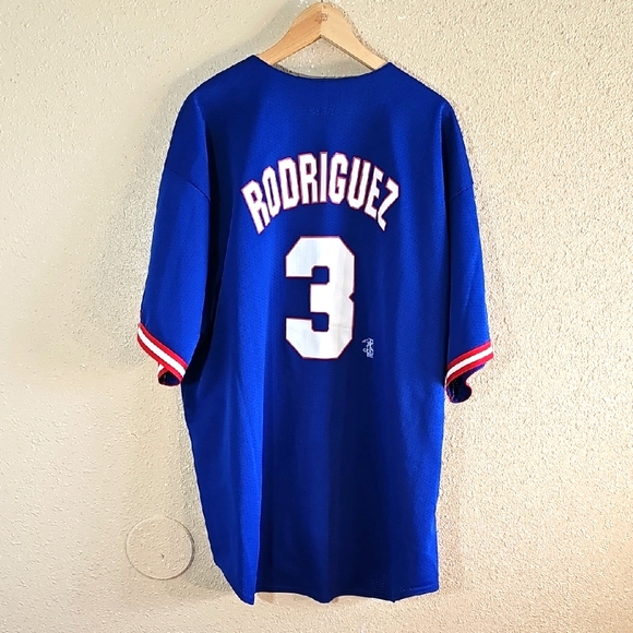 Vinyage Majestic Texas Rangers Alex Rodriguez Jersey.